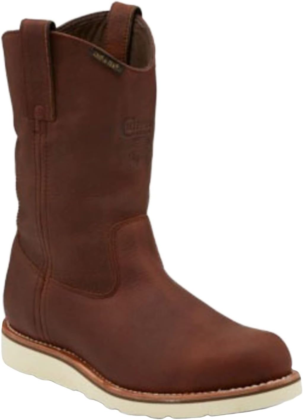 Size 12)) Chippewa Men's Edge Walker Waterproof Western Work Boot Soft Toe - 25335 12 Wide Brown