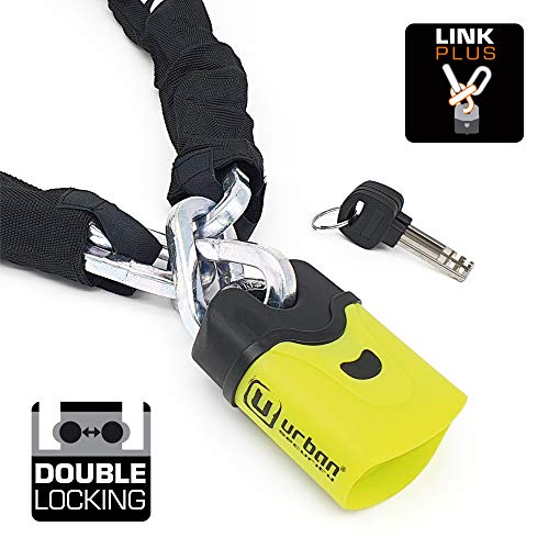 Urban U4K170 Motorcycle Chain Lock Heavy Duty Chain Lock Padlock Level 11 High Security Chain Lock, Steel Chain And Lock Ø10 Hardened Steel, 170Cm - 66,92" #TOP2