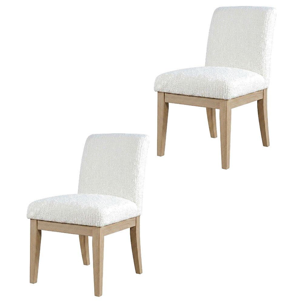 Solid Wood Upholstered Parsons Dining Chairs Set of by Starlight Canyon Home – Acacia, Brown, Pack of 2