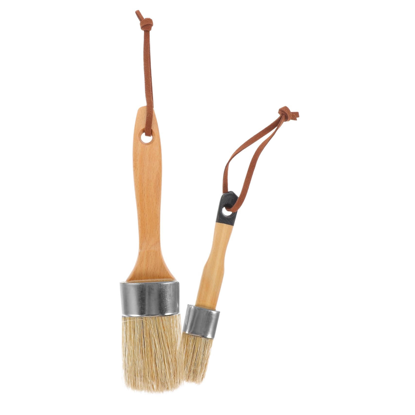 2 Stück Teiliges Pinsel Holzgriff Dichte Synthetische Borsten für Gleichmäßige Farbdeckung für Möbel Wandlackierung Langlebig und Leicht zu Reinigen Vielseitig für DIY projekte