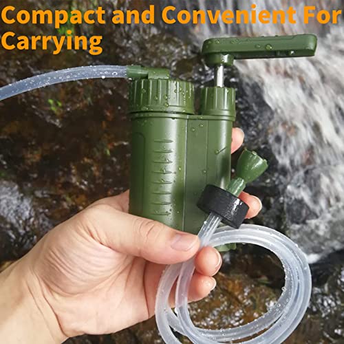 PHEPUS Hand Pump Water Filter Survival Filtration Portable Gear Emergency Preparedness Supply for Trekking Travel Hiking Camping 5 PHEPUS Hand Pump Water Filter Survival Filtration Portable Gear Emergency Preparedness Supply for Trekking Travel Hiking Camping