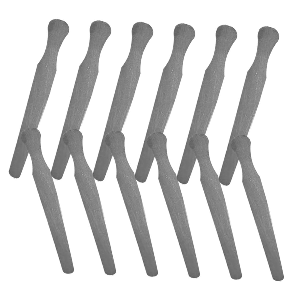 12pcs Reusable Stainless Steel Tongue Depressors Oral Examination Tongue Stirring Sticks Portable Lightweight Safe Oral Exam Tools