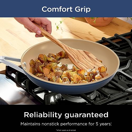 Ninja Ceramic Cookware Set, 11-Piece Kitchen Set, Navy Blue, CW49011 - image 7