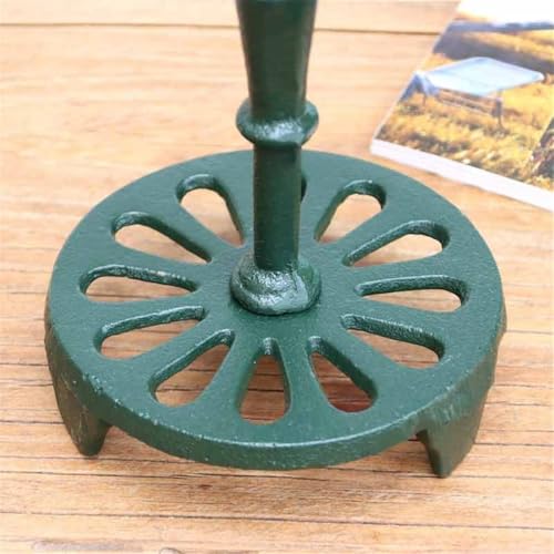 Soporte para papel de cocina de hierro fundido retro e independiente para encimera 4