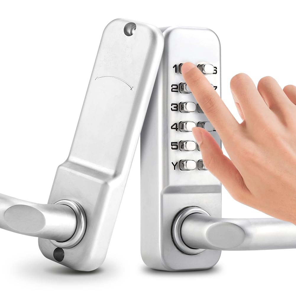 Cerradura de código numérico para puerta con código mecánico, cerradura digital sin llave para garaje, hotel, oficina, estudio, almacenes