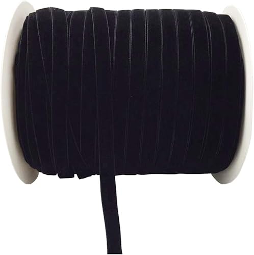 Miniatura 60 de Bobina de cinta de terciopelo de 10 yardas, disponible en muchos colores Verde