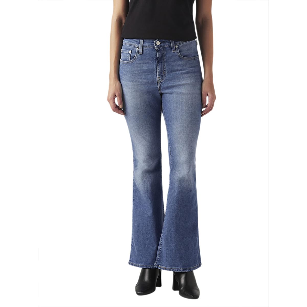 Women's 726 Light Indigo Flared Fit High-Rise Jeans-image-2