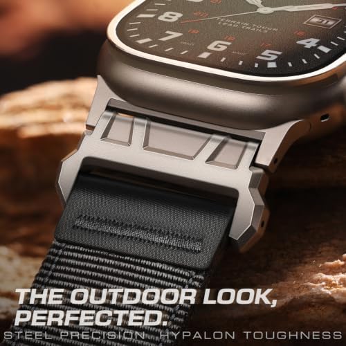 Rugged Nylon Band for Apple Watch Ultra, SE, Series, Men Sport iwatch Strap — view 5