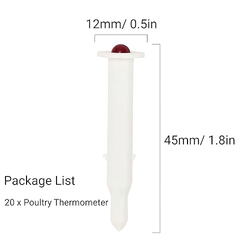 Miniatura 2 de Termómetro para aves de corral, 20 unidades, de plástico, temporizador de pavo, carne asada, medidor de cocción para pollo, carne de res, aves de