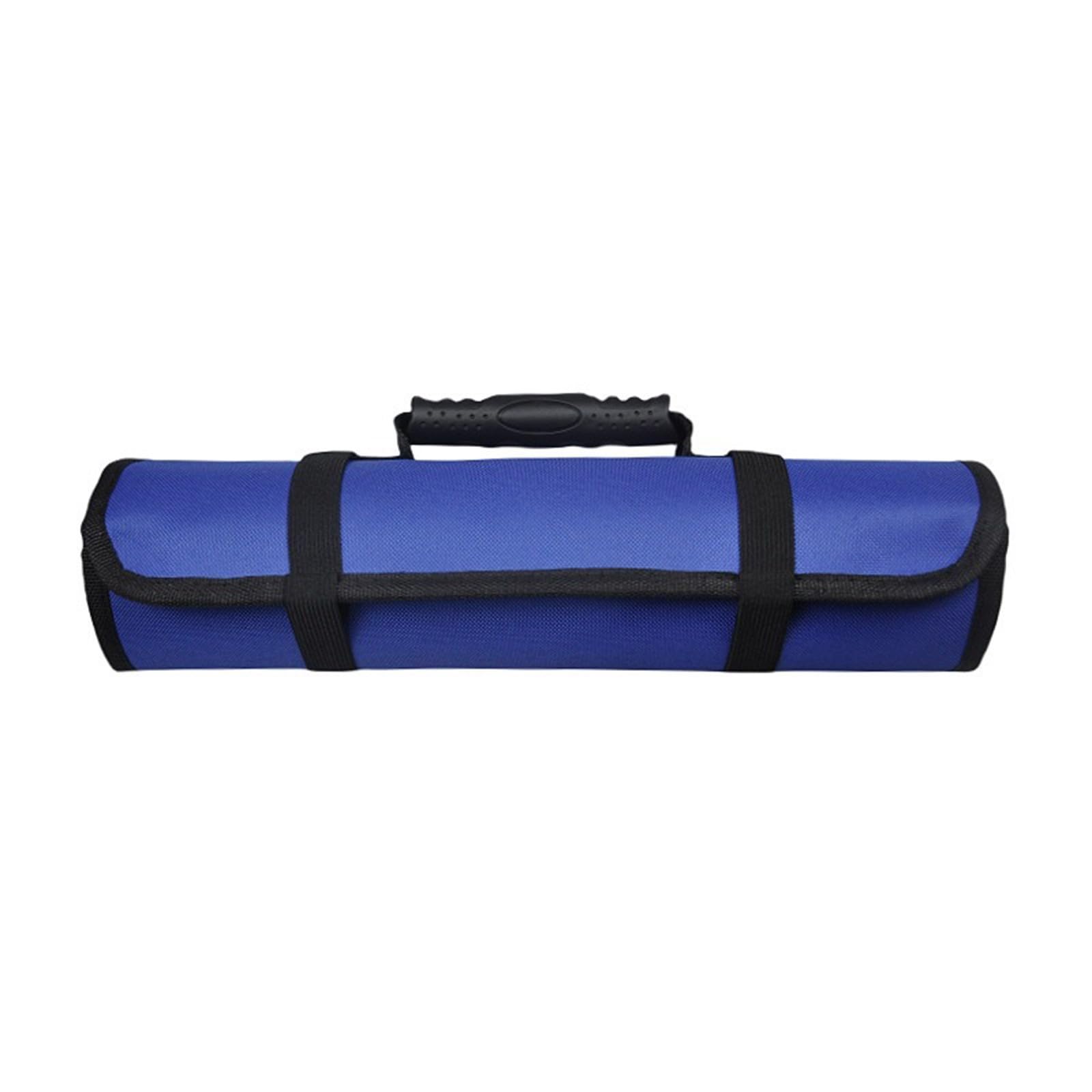 Portable All Weather Tool Bag Featuring Ergonomic Handle Multi Layer Compartments Professional Electricians Rolling Up Electrician Tool Bag Featuring Multiple Compartments and Reinforced Base