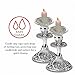 Ner Mitzvah Candle Holders Plus - Deeper Than Regular - Heavy Duty Aluminum Protector Bobeches, Drip Guard Candlestick Liner Inserts - 40 Pack
