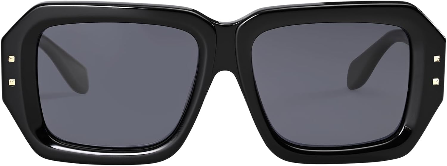 Retro Oversized Square Polarized Sunglasses for Men and Women – Fashion UV Protection Shades D1240401 - Image 2