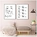 Produktbild Leinwand Wandkunst Malerei Frau Gesicht Poster Schöne Wimpern Make-up Drucke Beauty Studio Dekor Bild Make-up Dekoration 40x60cmx2 Ungerahmt