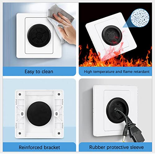 Hsthe Sea 2 x Panel Cable Guide Flush-Mounted, Type 86 Panel for A Stylish Cable Outlet Flush-Mounted Box Cover - Image 4