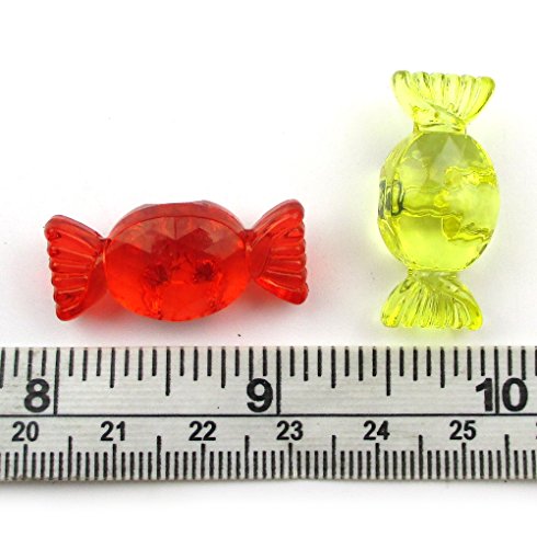 All In One Mixed Color Acrylic Rhinestone Crystal Candy Shape Beads #TOP2