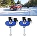 Acouto Car Hood Lock Pin Aluminum Alloy Universal Engine Hood Lock with Key Antitheft Car Hood Lock Kit Locking Hood Pins Kit(Blue)