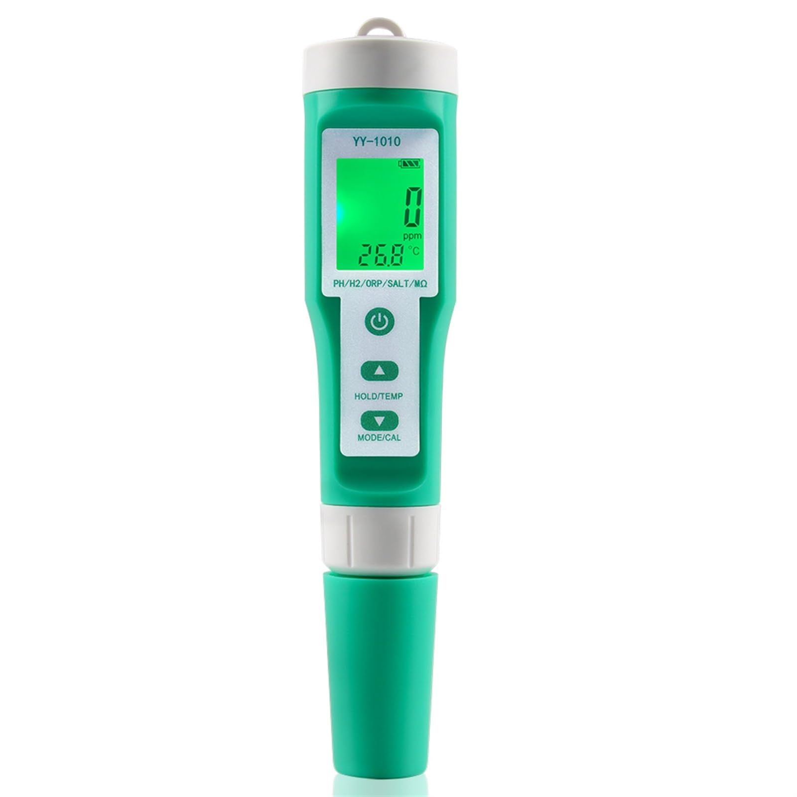 Water PH Tester, 10 In 1 PH/EC/TDS/ORP/H2/Fertile/Salinity/S.G./Resistivity/Temp Water Quality Meter Digital Multifunction Tester For Aquariums for Household Drinking Water, Pool, Hydroponics(Meter)
