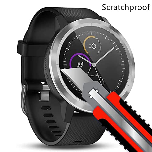 Totill 4-Pack for Garmin Watch Vivoactive 3 Tempered Screen Protector - Image 3