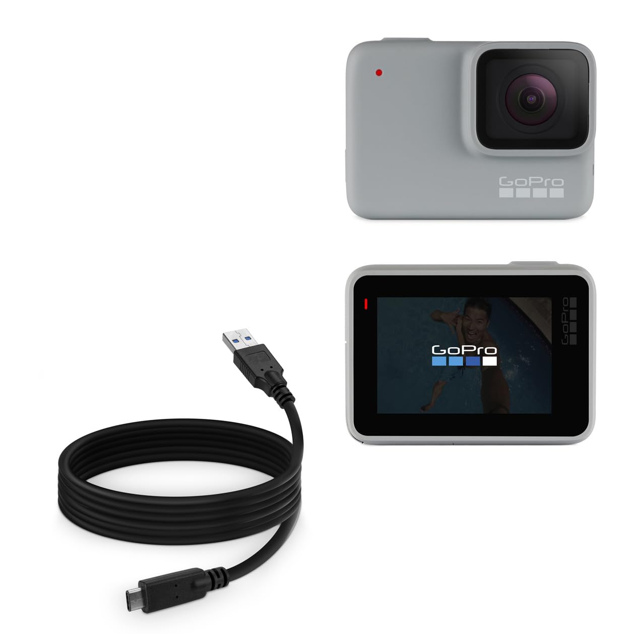 Amazon.com : BoxWave Cable Compatible with GoPro Hero 7 White