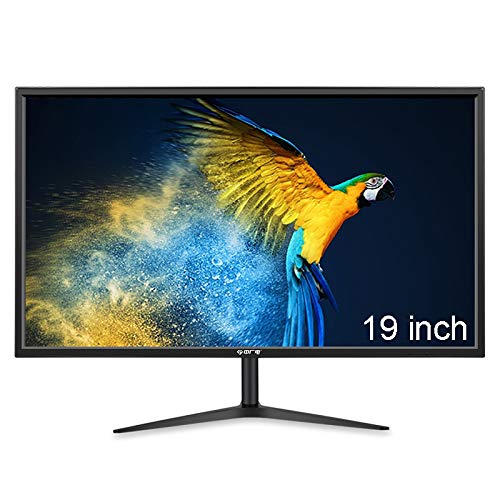 19 Inch Gaming Monitor, HD Computer Display 75HZ 178° Wide Viewing Angle Eye Protection Screen 2Ms High-Speed Response Panel for Home Office School