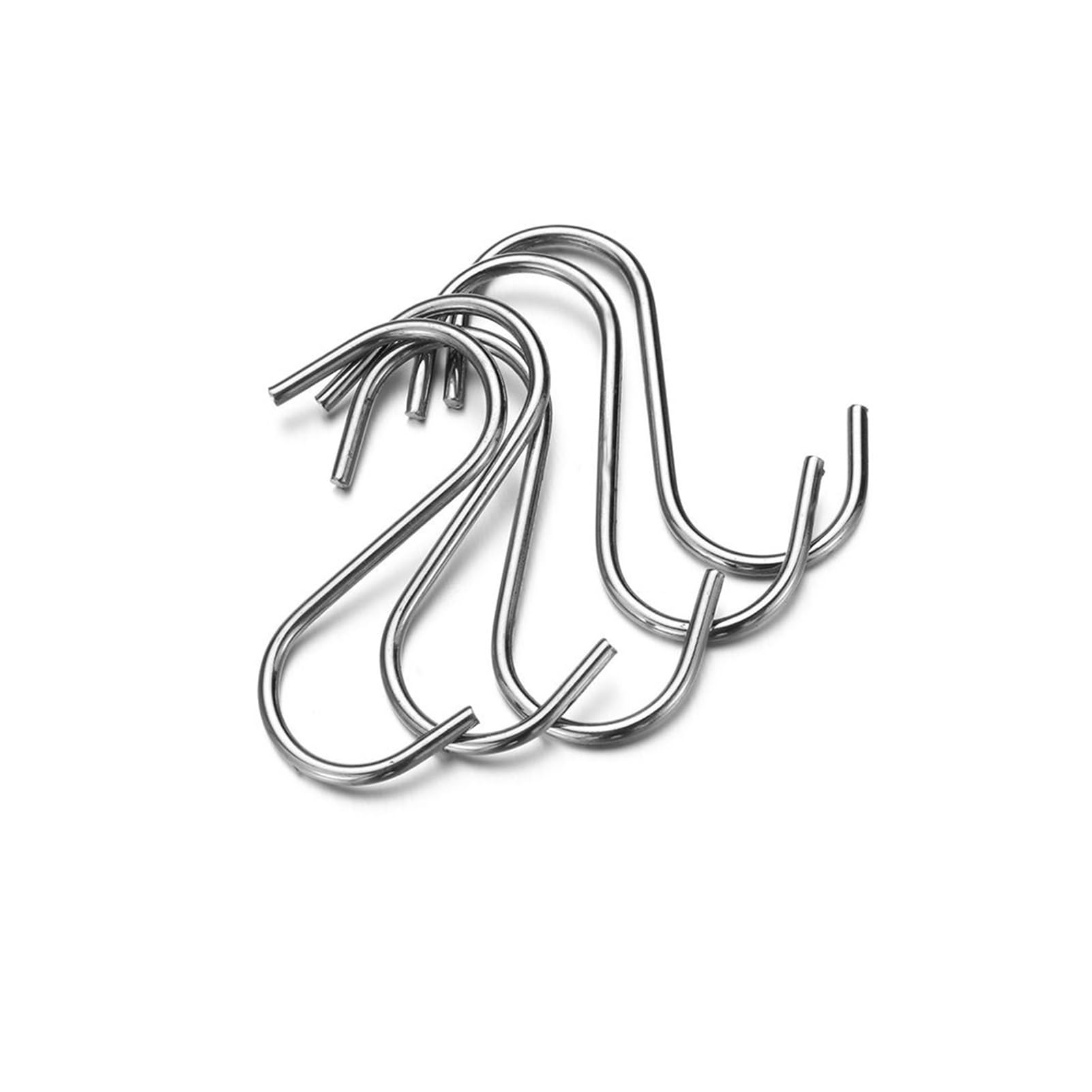 Pexlor 5Cm(5Pcs) 5Pcs Stainless Steel S Shaped Hook Clasps, Storage Rack Hanger Organizer(5Cm(5Pcs))