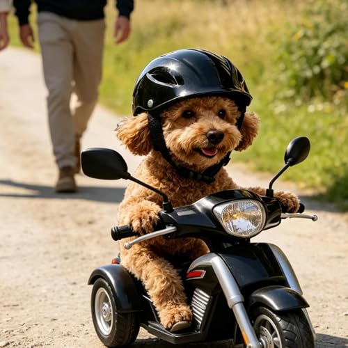 Casco para perros pequeños a medianos casco para cachorros de gatos exteriores 4