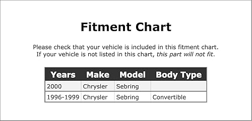 Miniatura 2 de Manguera hidráulica de freno trasero derecholado del pasajero compatible con Chrysler Sebring Convertible 1996 1997 1998 1999 2000 PC-359553