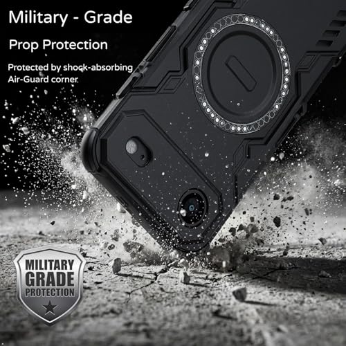 Image of ShieldTech Back Cover Case for Apple iPhone Air (17 Air) | 360 Protection Mobile Phone Case Mag-Safe | Camera Protection | i Phone Air Back Cover | iPhoneAir - Black TPU+PC