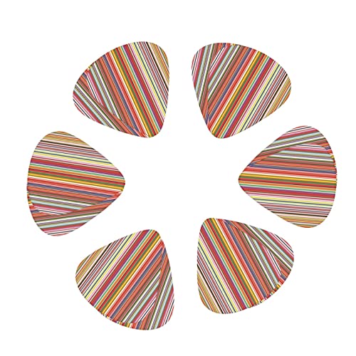 Ensemble de 12 médiators de guitare à rayures colorées pour guitare acoustique, guitare électrique, contrebasse, ukulélé - Les Beatles, Paul McCartney, John Lennon, RIngo Starr, George Harrison Ensemble de 12 médiators de guitare à rayures colorées pour guitare acoustique, guitare électrique, contrebasse, ukulélé – Image 3