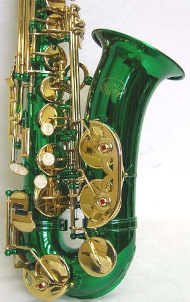 Amazon.com: SKY Student Eb GREEN Alto Saxophone with Case