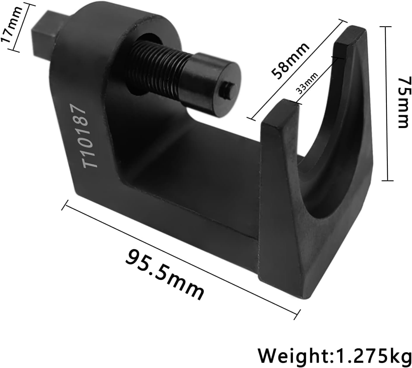 ZKTOOL 32MM Separador de Rótula, Compatible con Audi VW Touareg Porsche, Extractor de Rótula, Herramientas de Extremo de Barra de Acoplamiento Servicio Frontal, Extracción de Divisor, T10187