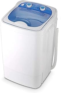 CJDM Mini Machine à Laver, Machine à Laver compacte électrique Portable Semi-Automatique Sèche-Linge Compact Fonction de synchronisation de la Machine à Laver Stérilisation Blu-Ray pour Le campin