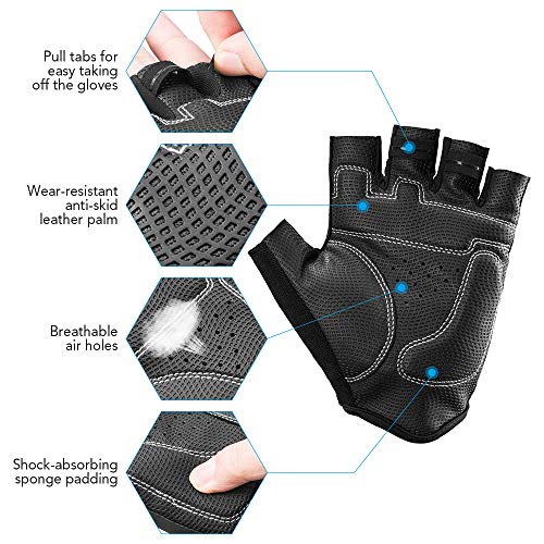 Luva de ciclismo, Romacci Luvas de ciclismo Luvas de ciclismo de meio dedo para motos de estrada Luv