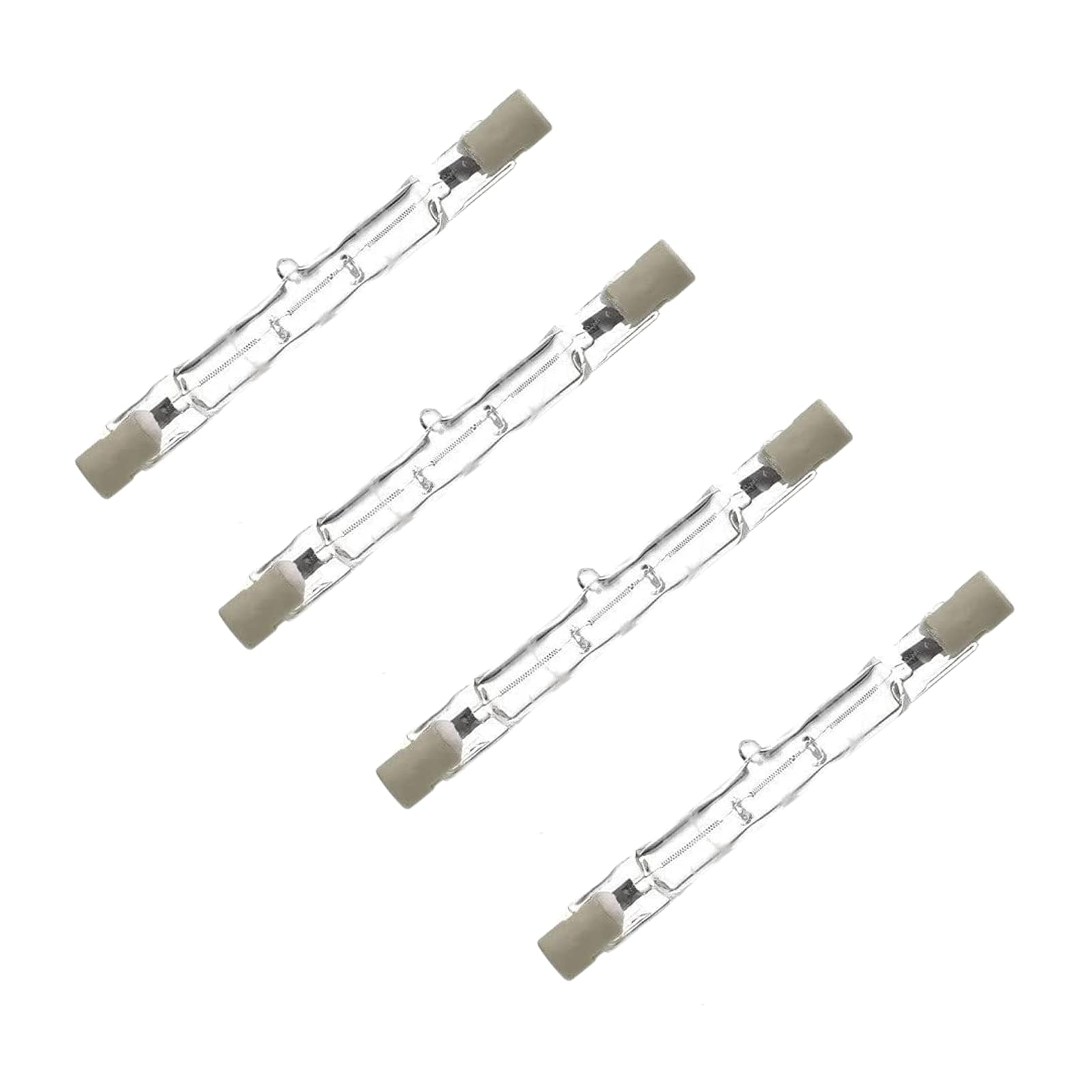 R7s Linear Halogen Bulbs 120W = 150W, Eco Energy Saving Floodlight Security Light J78, 78mm Length, 2250 Lumen - Pack of 4
