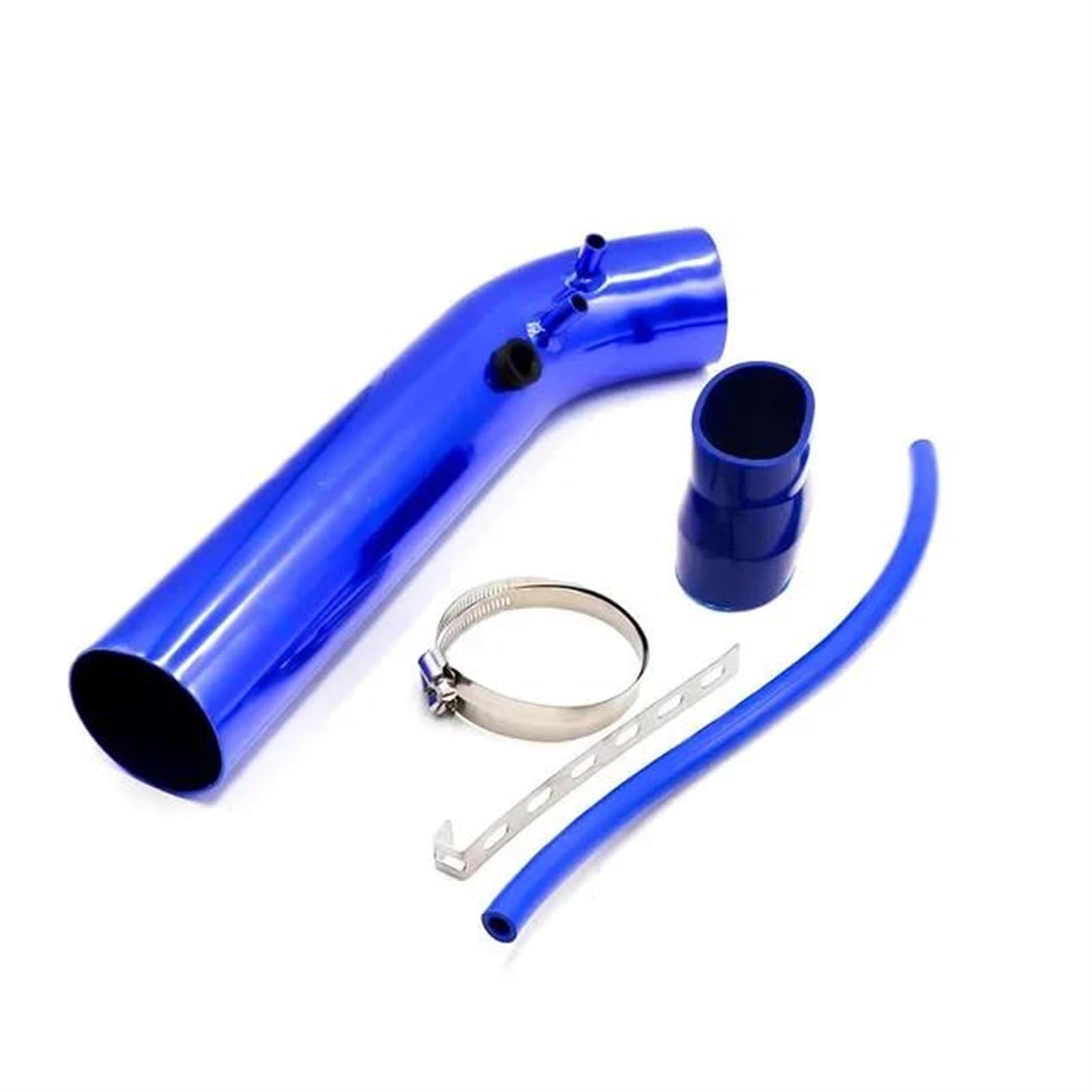 Kit Filtro Aspirazione Aria Fredda 76mm - Tubo In Alluminio A Imbuto Con Filtro - Per Modifiche Auto E Aumento Potenza Motore