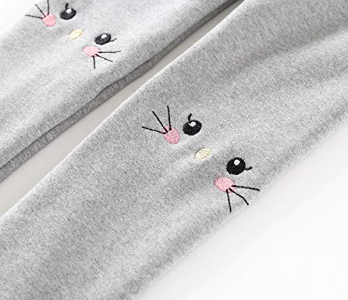 IRELIA Winter Girls Cotton Fleece Lined Leggings Pants Light Grey XXS - image 3