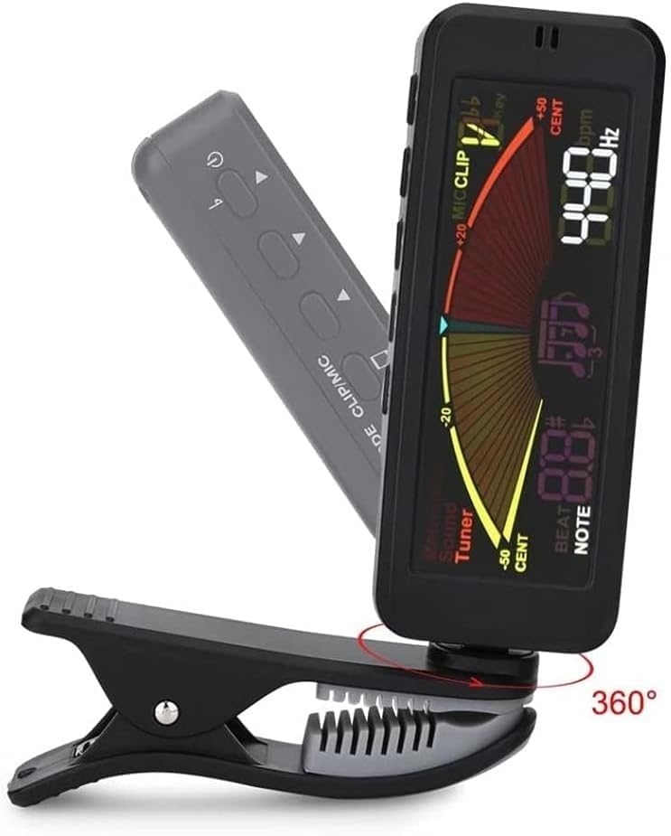 Tuning 3 w 1 cyfrowy tuner Clip-On gitara/metronom i generator tonów / do gitary chromatycznej, basu, ukulele, skrzypiec