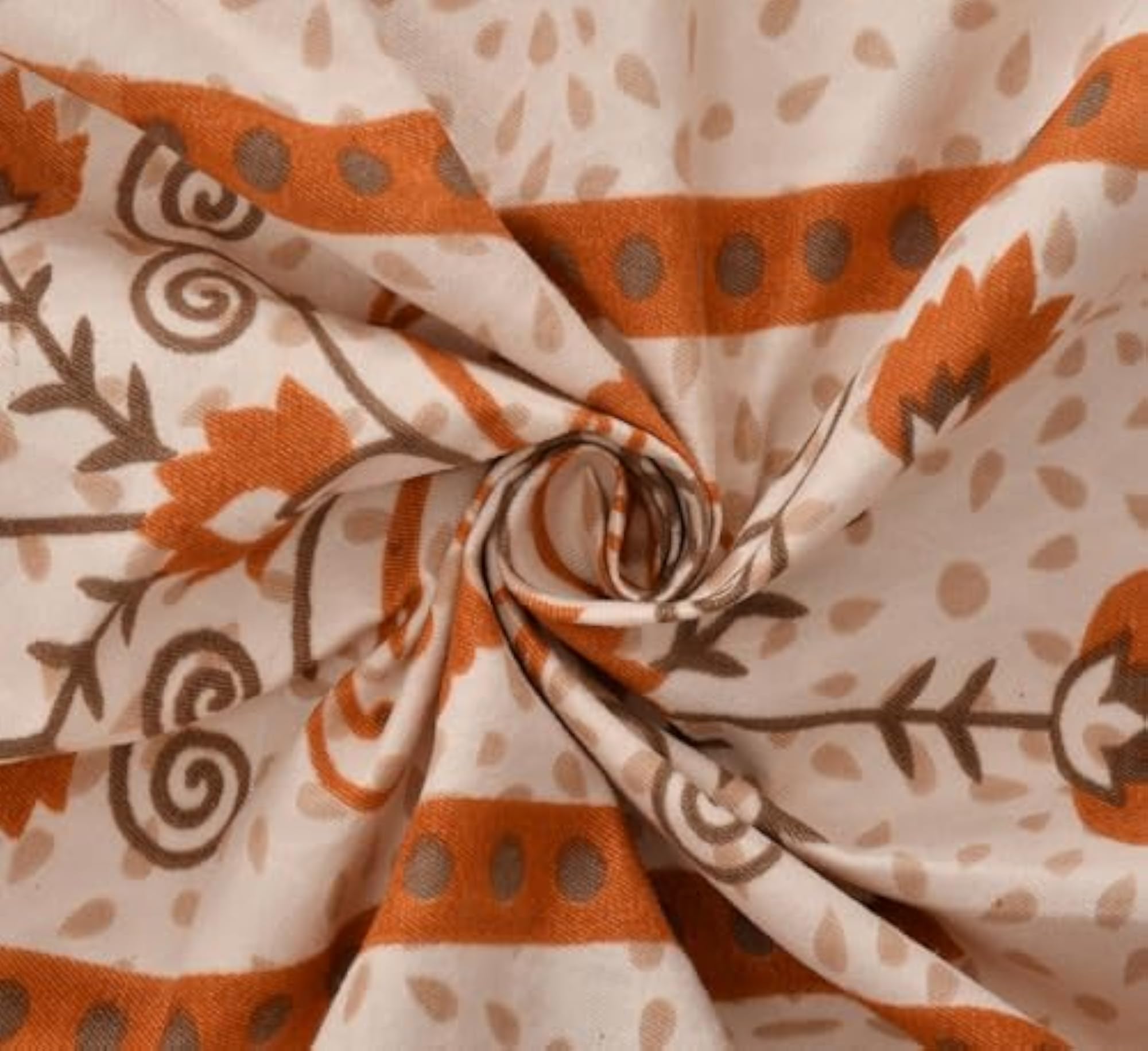 Rajasthani Jaipuri Traditional Floral King Size Bedsheet Set
