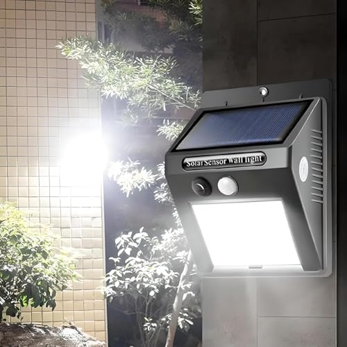 Image of LED Spotlights Outdoor Solar Light with Motion Sensor 20 LED Waterproof IP65 Solar Lamps for Garden Garage Street Patio Paths Super Bright 1200mAh 6W