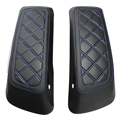 Cubiertas para Tapa de Alforjas Moto Azul Stitching miniatura 5