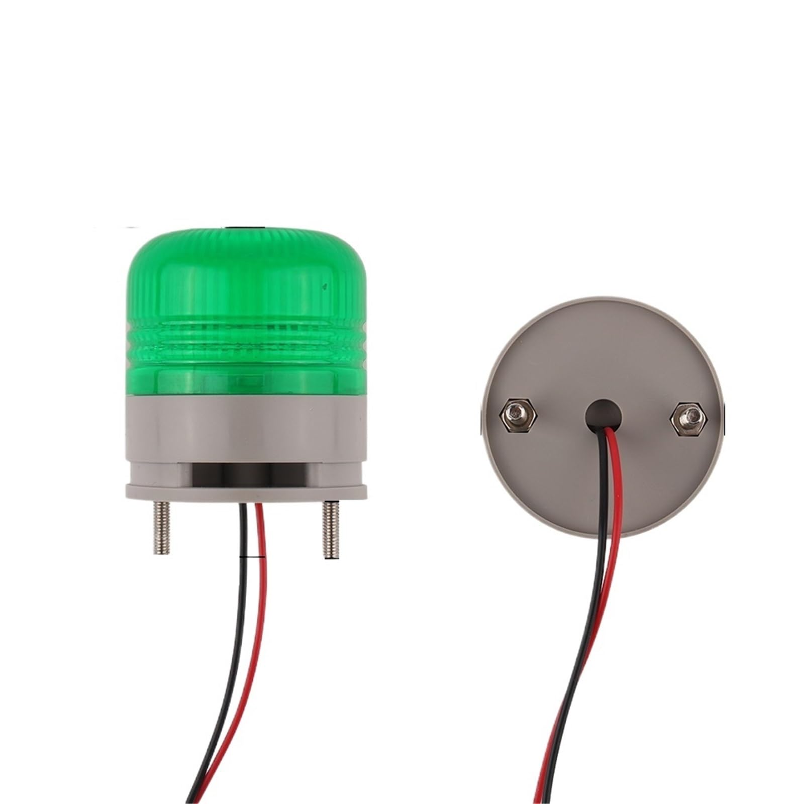 D-5002T Luz de advertencia de señal pequeña Indicador LED Alarma de seguridad Luz intermitente CC 12 V 24 V CA 110 V 220 V(Yellow no sound,DC12V)