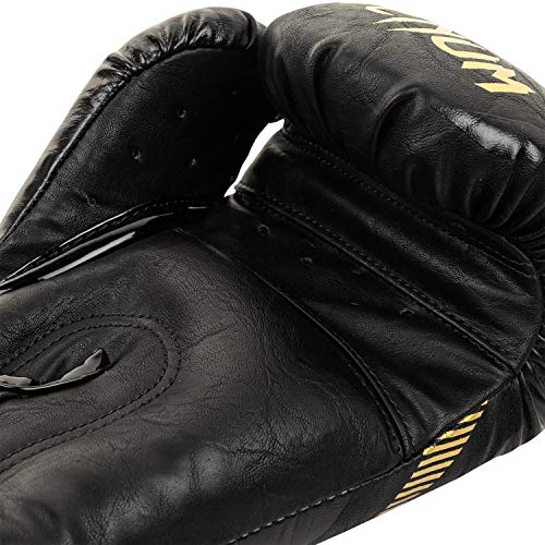 Venum Impact Boxing Gloves-Black/Gold - 16Oz #TOP3