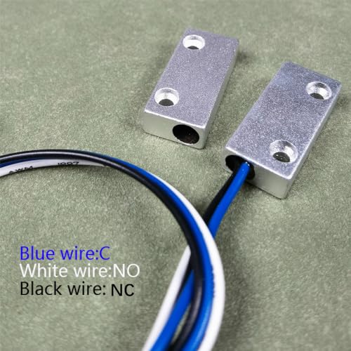 Image of Gebildet Rolling Door Contact Magnetic Reed Switch Alarm with 3 Wires for N.O. /N.C. Applications MC-51