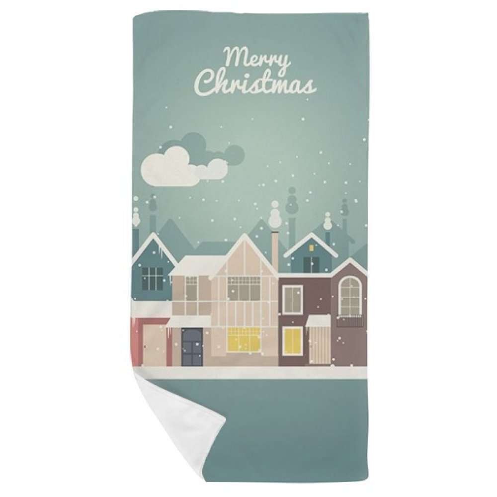 Serviette de bain de Noël anti irritation pour peau sensible gant doux 35x70cm