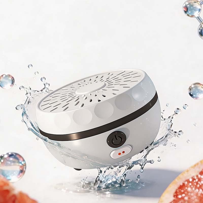 ROVIA Fruit & Vegetable Cleaning Machine: Vegetable Cleaner Device with Multi-Mode Cleaning - Portable Waterproof Food Purifier for Fruits Vegetables Meat & Seafood - USB Rechargeable (white)