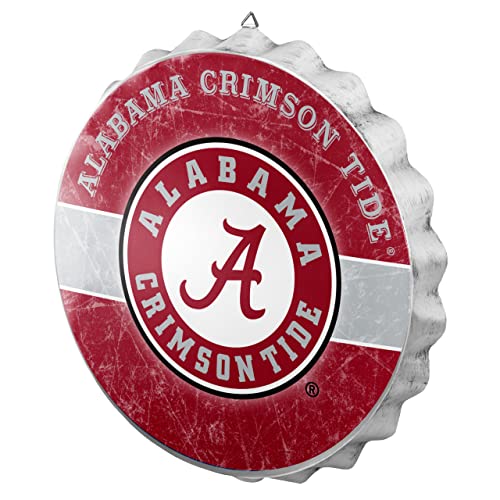 FOCO Alabama Crimson Tide NCAA Bottle Cap Wall Sign