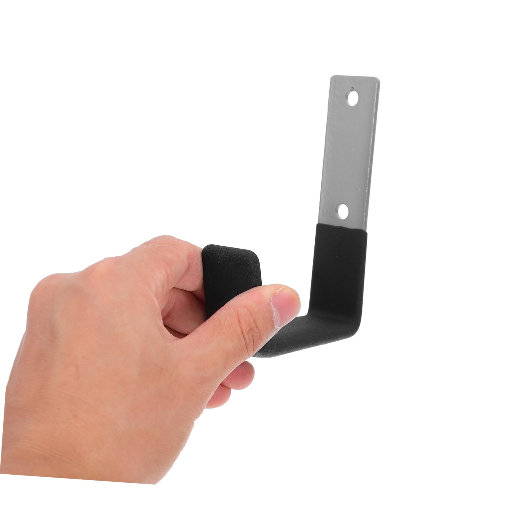 SEWACC Ganchos de Pared Resistentes de Metal, 6 Piezas, para Garaje | Acero, Recubrimiento Antideslizante, Aptos para Herramientas y Bicicletas, Uso en Paredes y Balcones