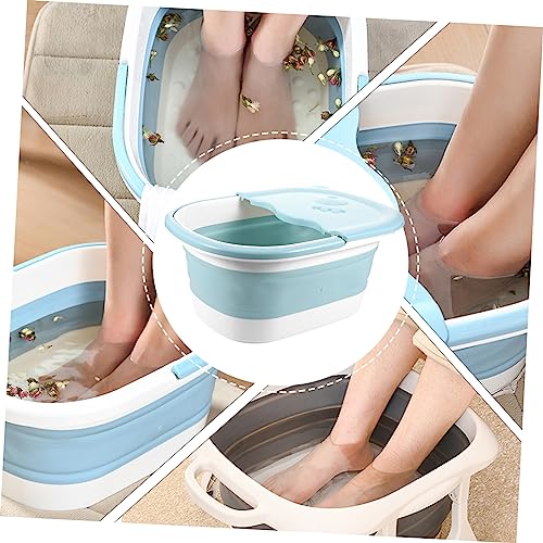 Spa de pies plegable y portátil PACKOVE azul miniatura 7