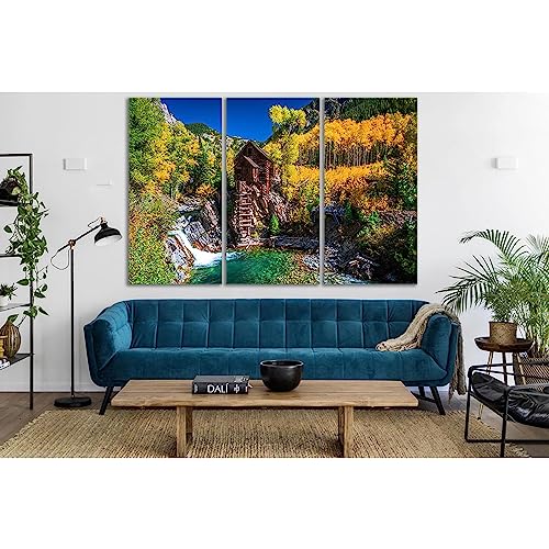 Toile paysage Crystal Mill SL633 tableau géant tendu sur châssis