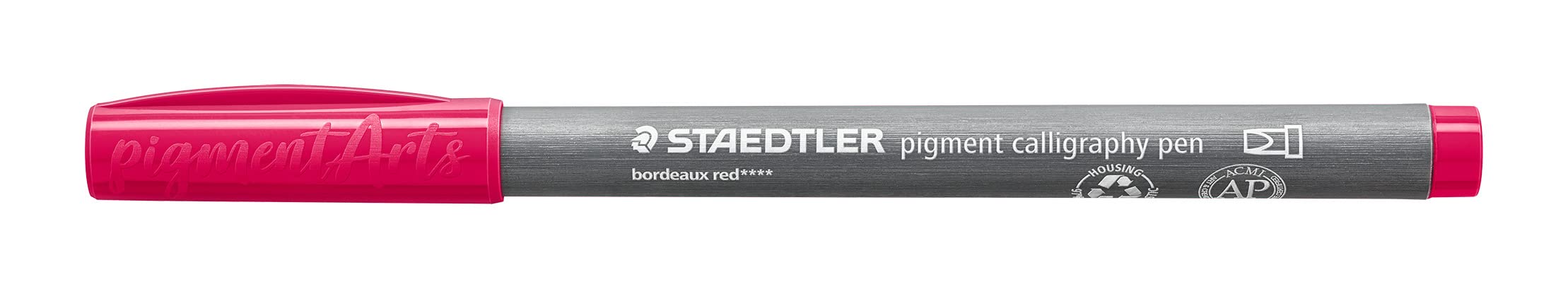 STAEDTLER 375-23 Pigment Arts Calligraphy Pen - Bordeaux Red (Box of 10), standard - Image 2